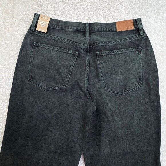 Madewell The Perfect Vintage Straight Jean Acid Wash Steel Green 32 NEW - Picture 9 of 13